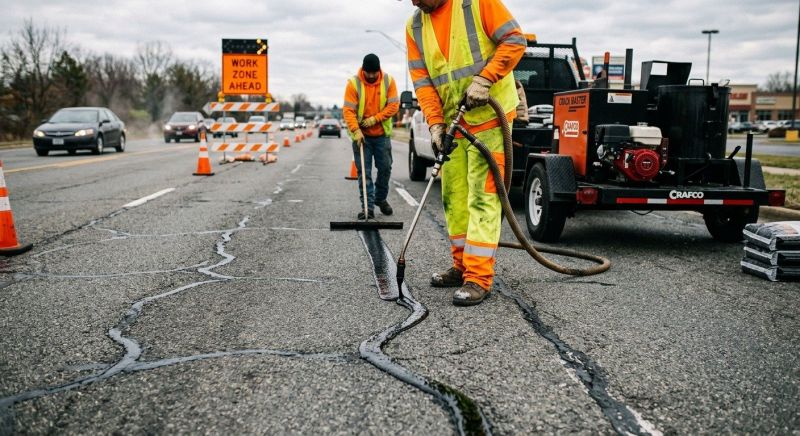 Asphalt Crack Sealing in Fort Myers, FL