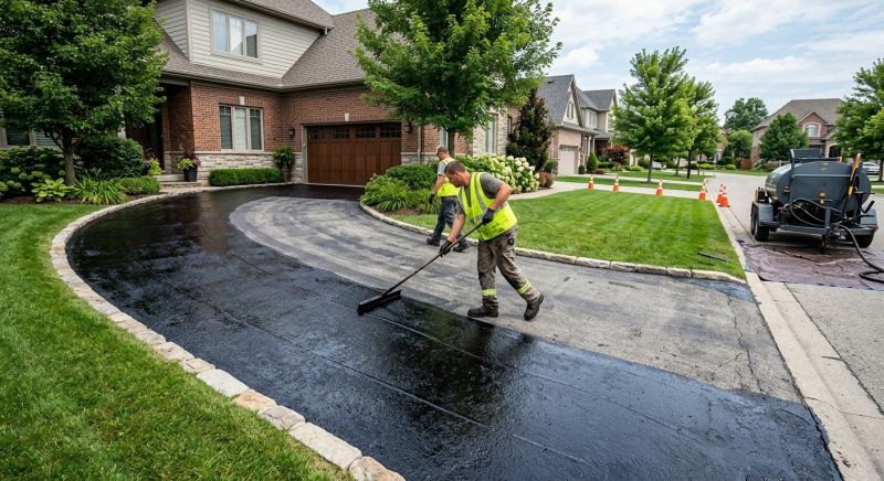 Blacktop Driveway Sealing in Denver, CO