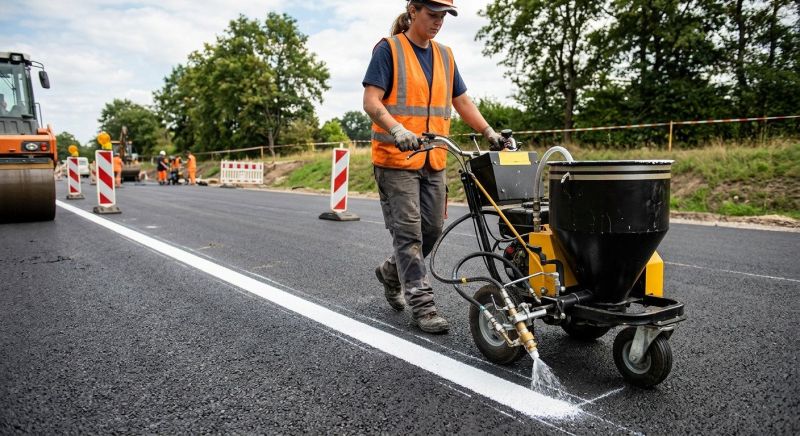Commercial Asphalt Painting in Alpharetta, GA
