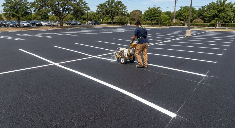 Asphalt Painting in Alpharetta, GA