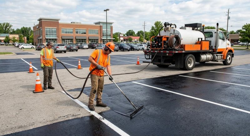 Church Parking Lot Sealcoating in Sarasota, FL