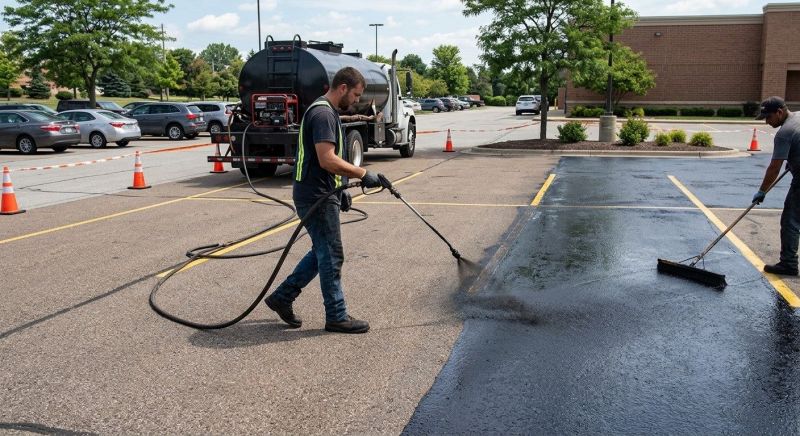 Church Parking Lot Sealcoating in Columbus, OH