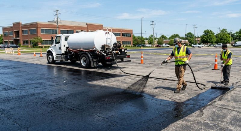 Commercial Parking Lot Sealing in Sarasota, FL